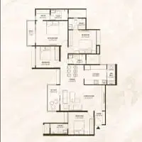 Saheel Luxton Wakad 4 BHK Floor Plan Image